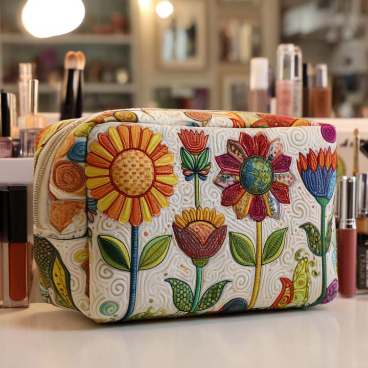 Bolsa de Maquillaje Acolchada Happy Bloom