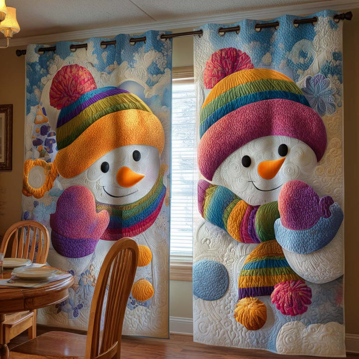 Cortinas Acolchadas de Felices Fiestas