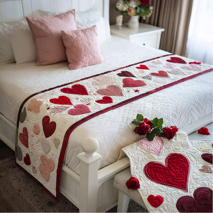 Caminito de Cama Acolchado Tesoros del Corazón