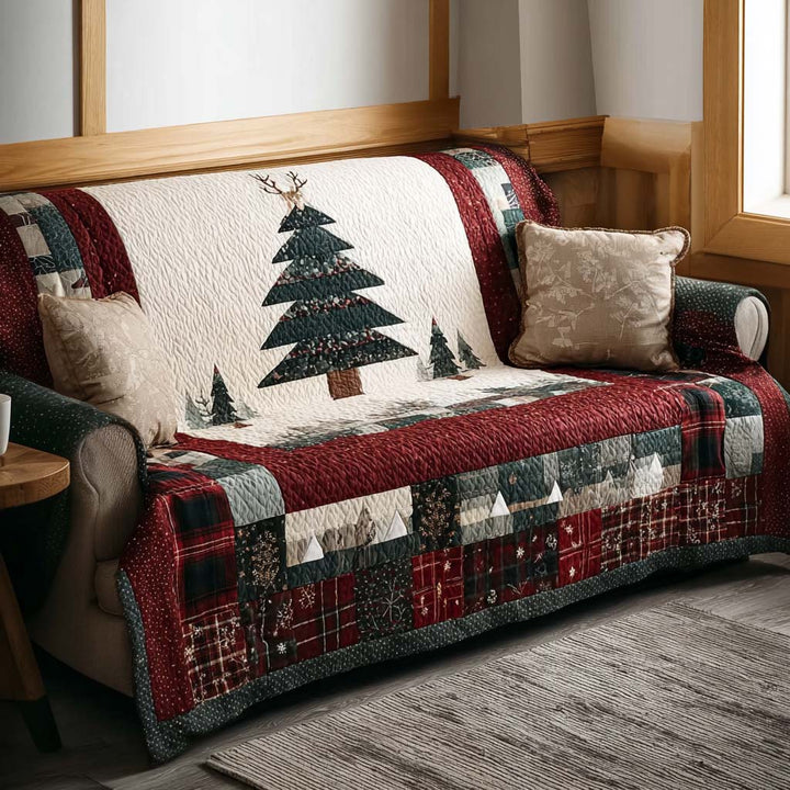 Funda de Sofá Acolchada con Nieve Pesada