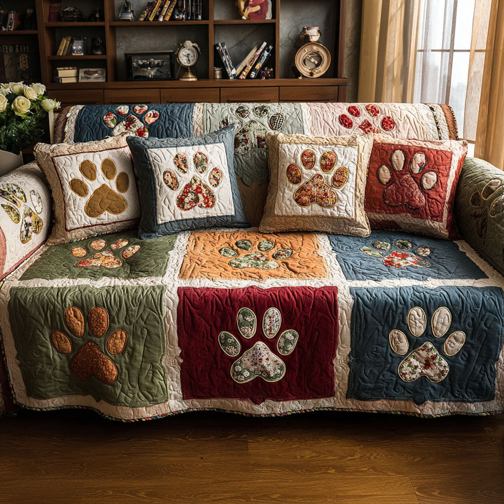 Funda de Sofá Acolchada Heritage Paw