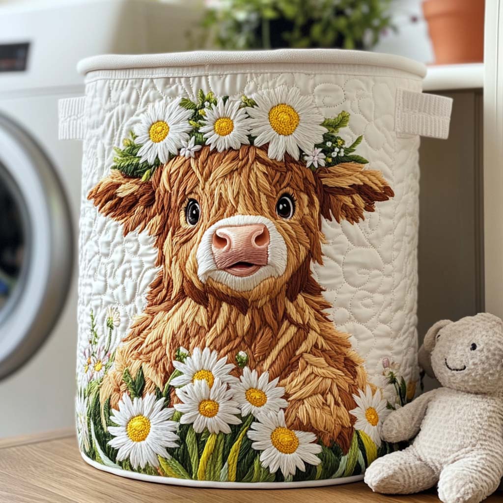 Cesta de Ropa Acolchada Highland Bloom