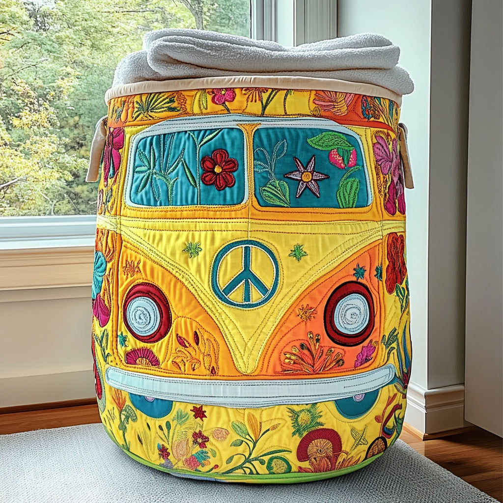 Cesta de Ropa Acolchada Van Hippie