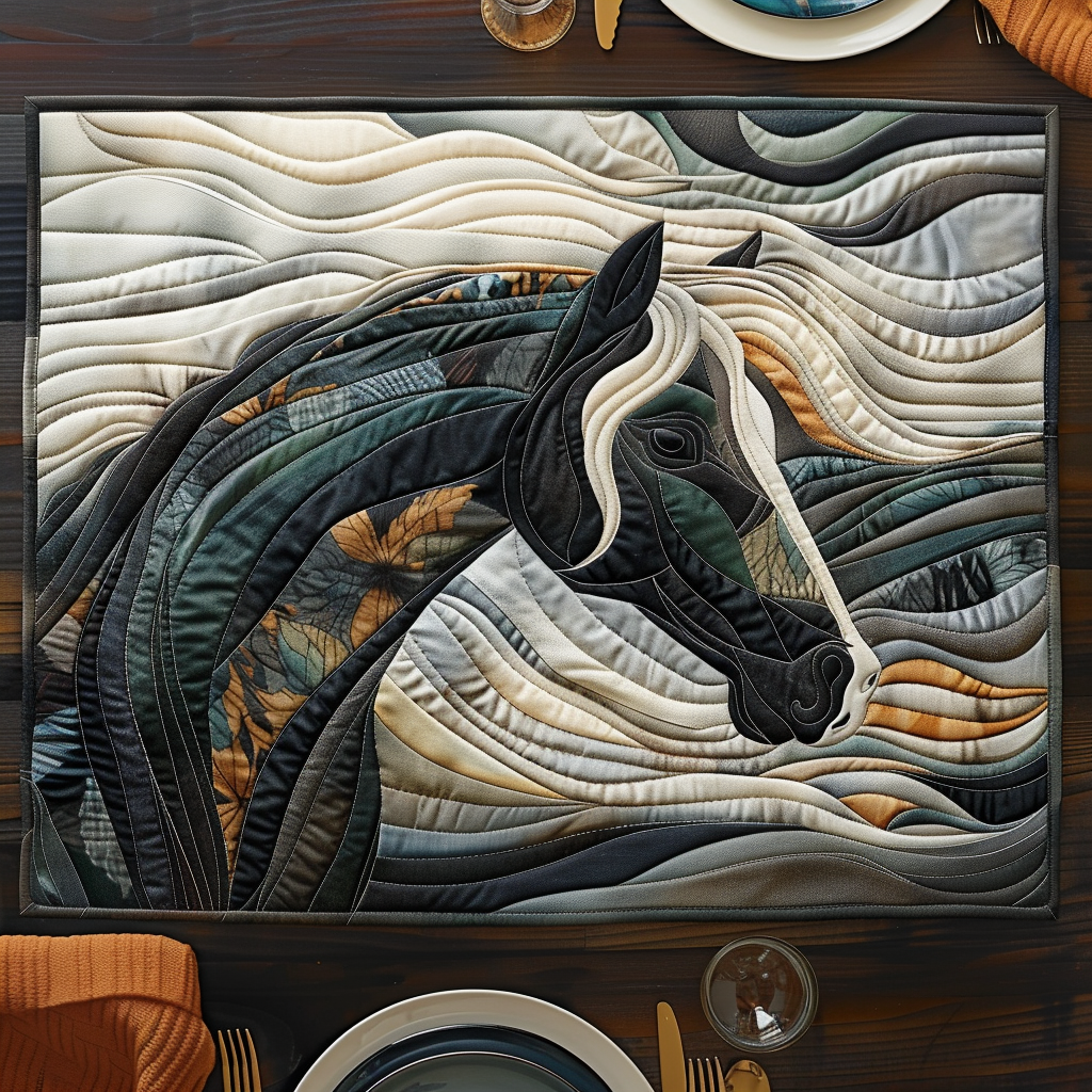 Mantel Individual Acolchado Horse Grace