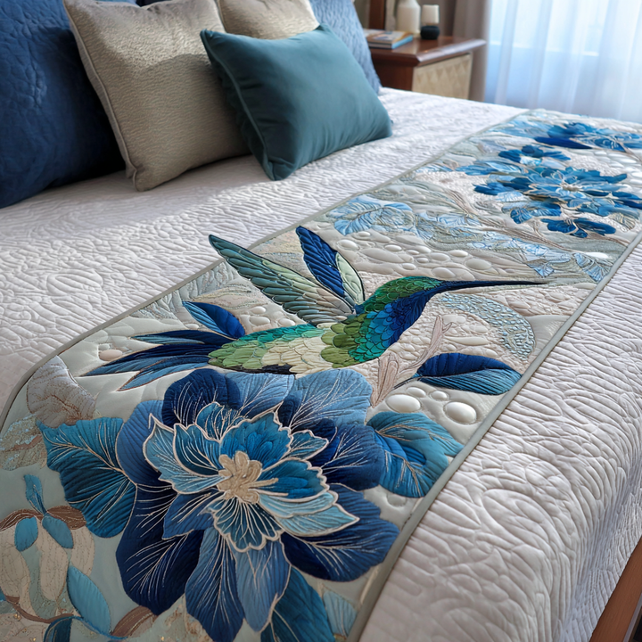 Caminito de Cama Acolchado Hummingbird Bloom