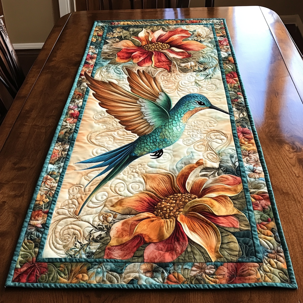 Caminito de Mesa Acolchado Colibrí