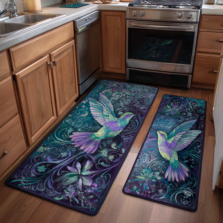Alfombra de Cocina Área Jardín Colibrí