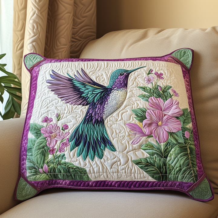 Funda de Almohada de Edredón Hummingbird Glow