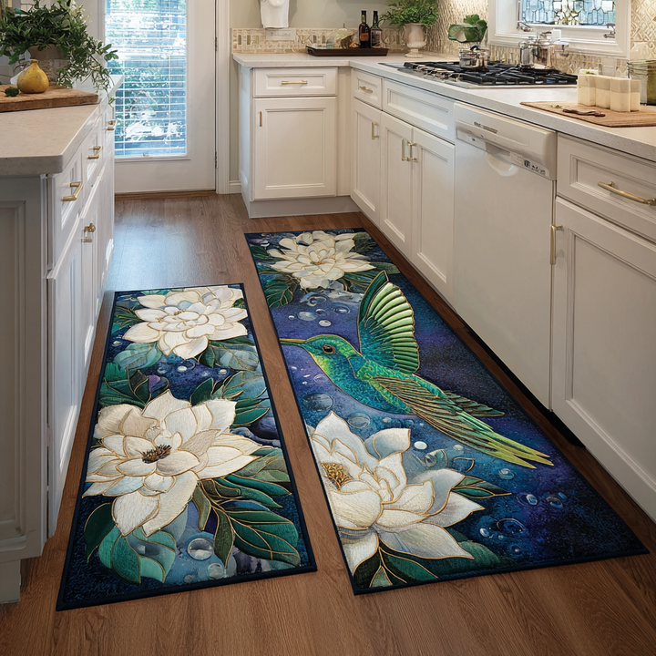 Alfombra de Cocina con Diseño de Colibrí