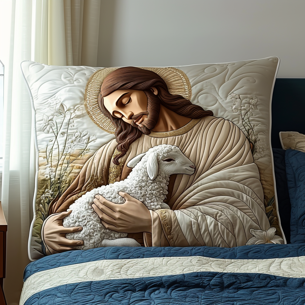 Funda de Almohada de Ropa de Cama Acolchada en Sus Brazos