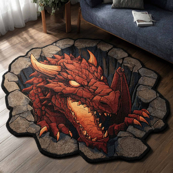 Alfombra de Área en Forma Personalizada Inferno Maw