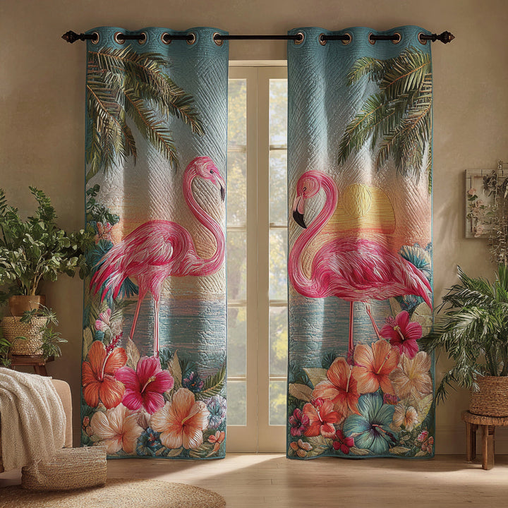Cortinas Acolchadas Isla Flamingo