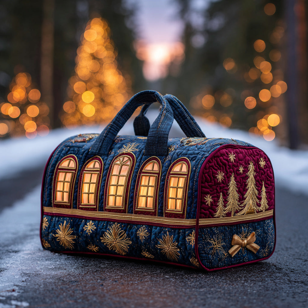 Bolsa de Viaje Acolchada Jingle Christmas Train