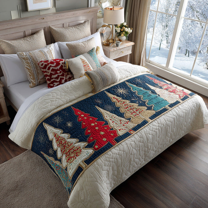 Caminito de Cama Acolchado de Árbol de Navidad