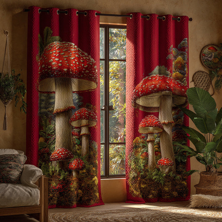 Cortinas Acolchadas de Setas Jolly