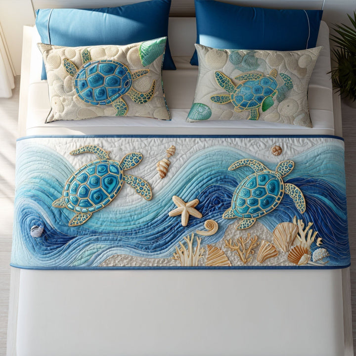 Caminito de Cama Acolchado de Tortuga