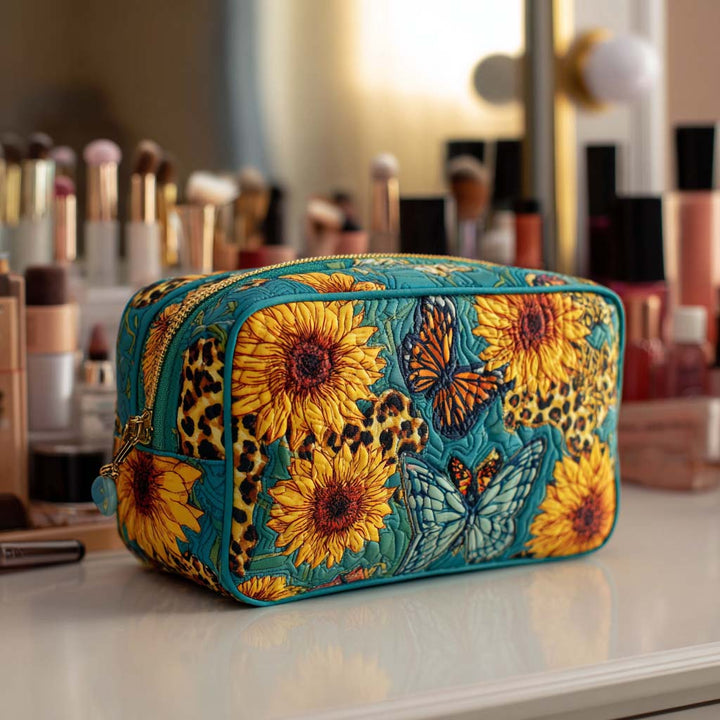 Bolsa de Maquillaje Acolchada Joyful Petals