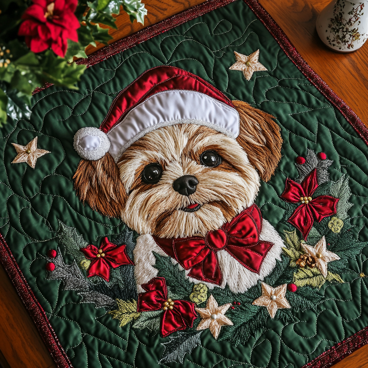 Mantel Individual Acolchado Shih Tzu Alegre