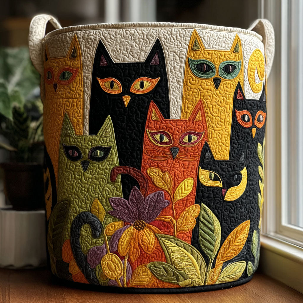 Cesta de Ropa Acolchada Jubilee Cats