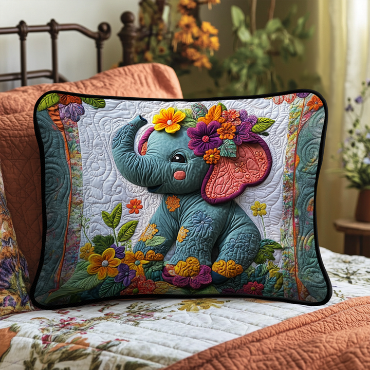 Funda de Almohada de Ropa de Cama Acolchada Jungle Bloom