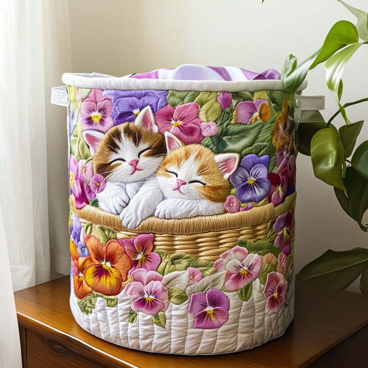 Cesta de Ropa Acolchada Caos de Gatitos