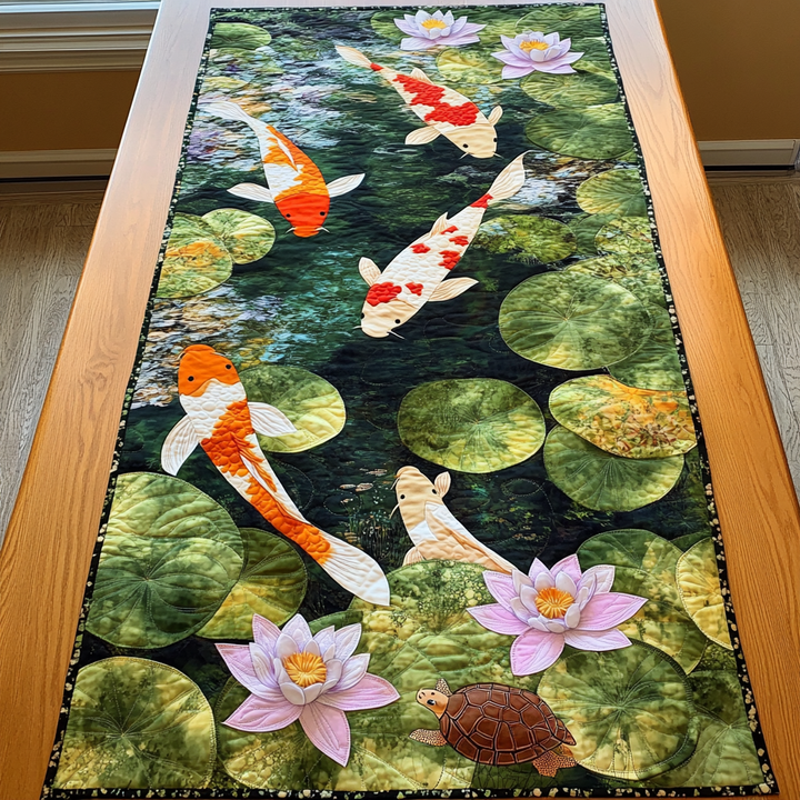 Camino de Mesa Acolchado Koi Garden