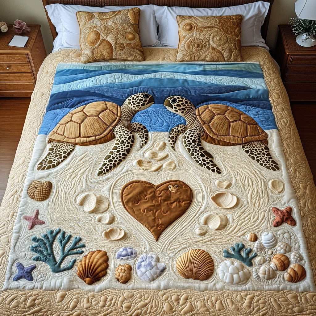 Juego de Ropa de Cama Acolchada de 3 Piezas "Lagoon Lovers"