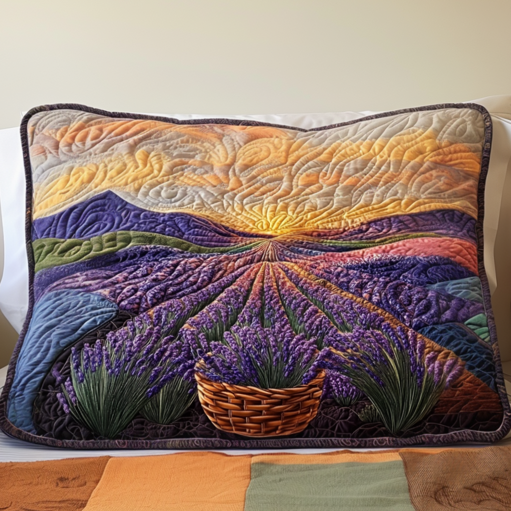 Funda de Almohada Acolchada Lavender Moonrise