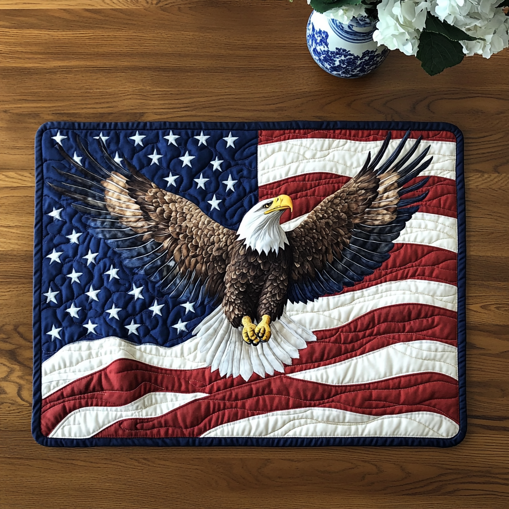 Mantel Individual Liberty Eagle Acolchado
