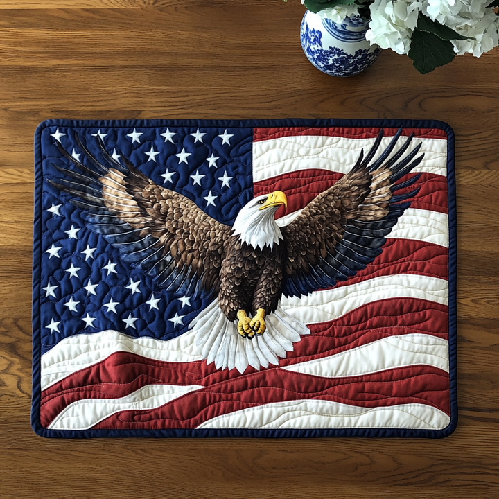 Mantel Individual Liberty Eagle Acolchado