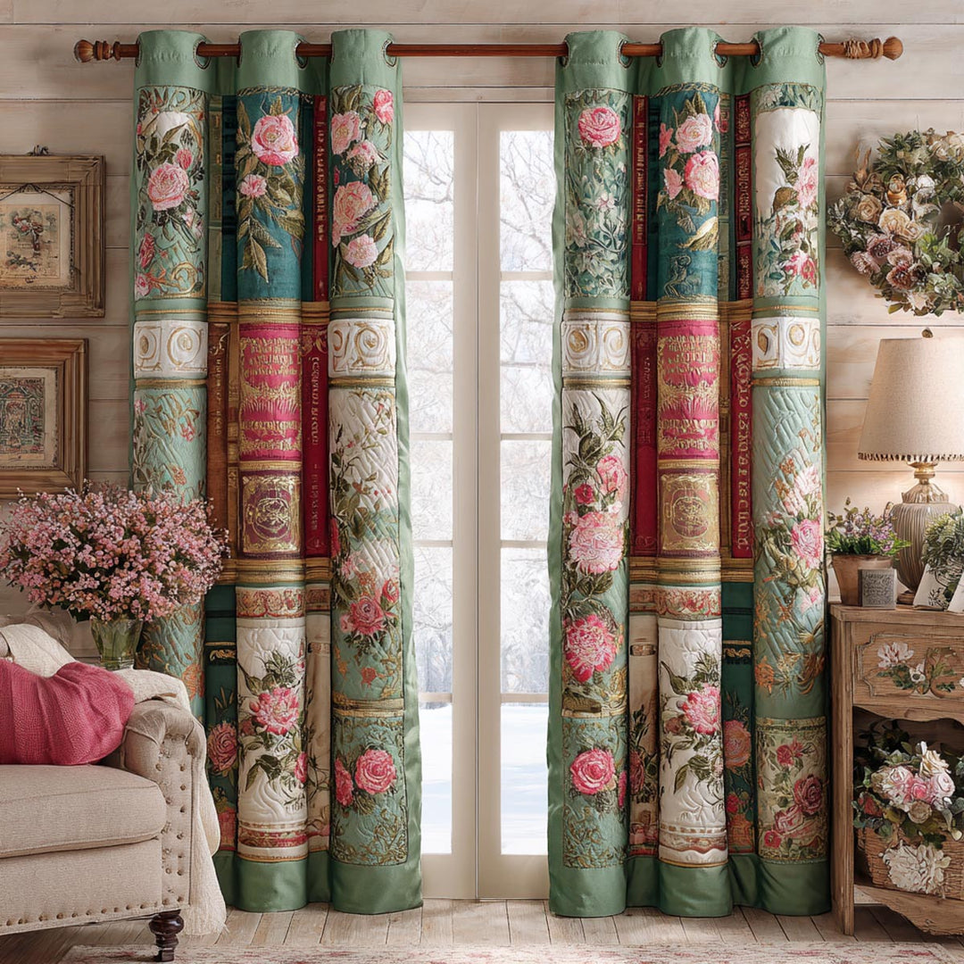 Cortinas Acolchadas Library Calm