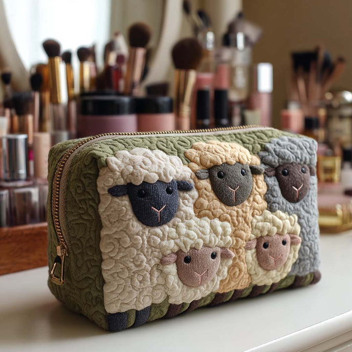 Bolsa de Maquillaje Acolchada de Oveja