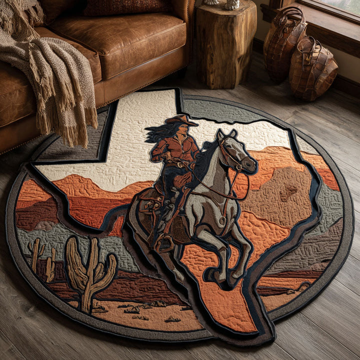 Alfombra de Área de Forma Personalizada Cowboy Solitario