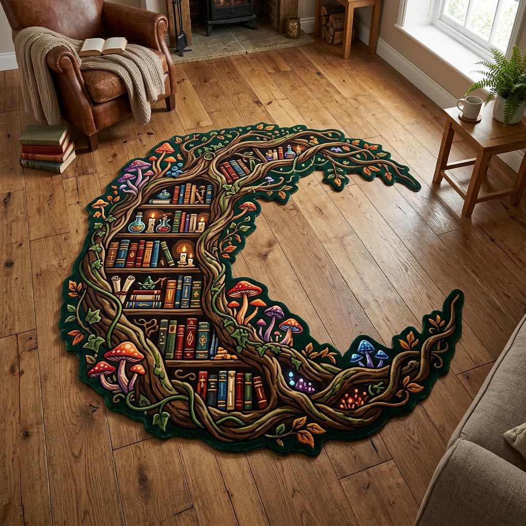 Alfombra de Área de Forma Personalizada Lunar Wisdom