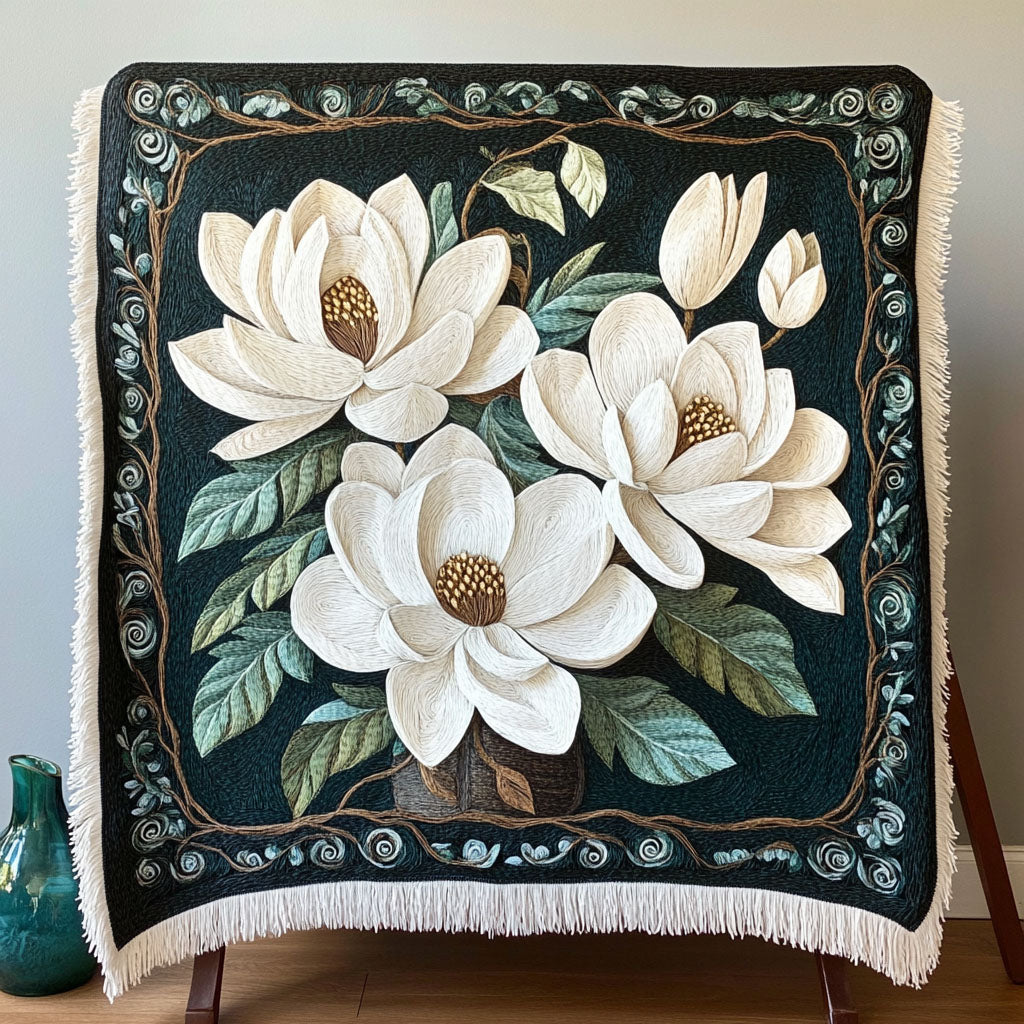 Manta Tejida Magnolia Embrace
