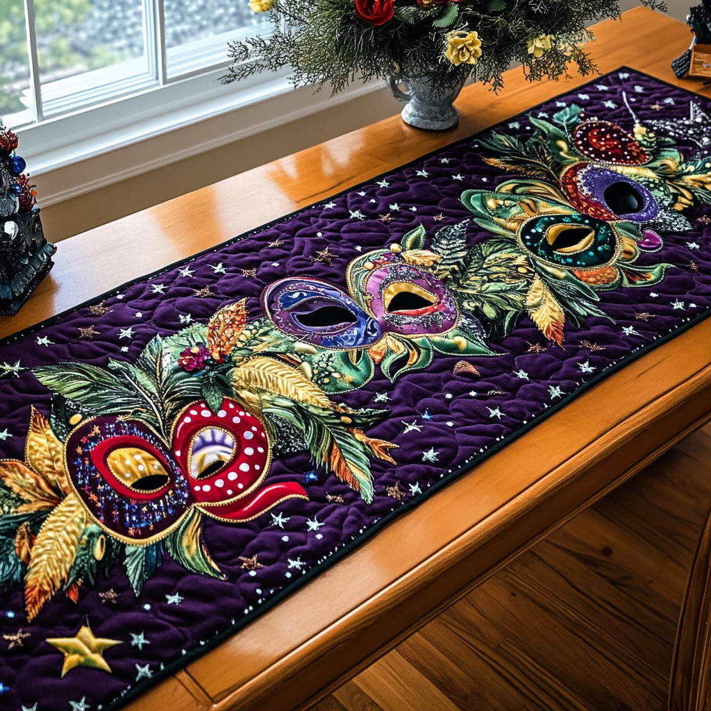 Elegancia de Mardi Gras Caminito de Mesa