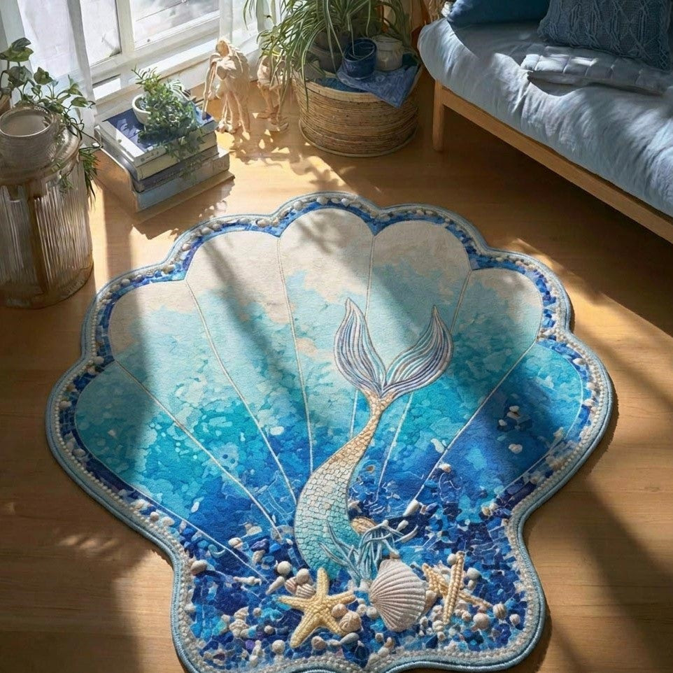 Alfombra de Área de Forma Personalizada Sirena Secreta