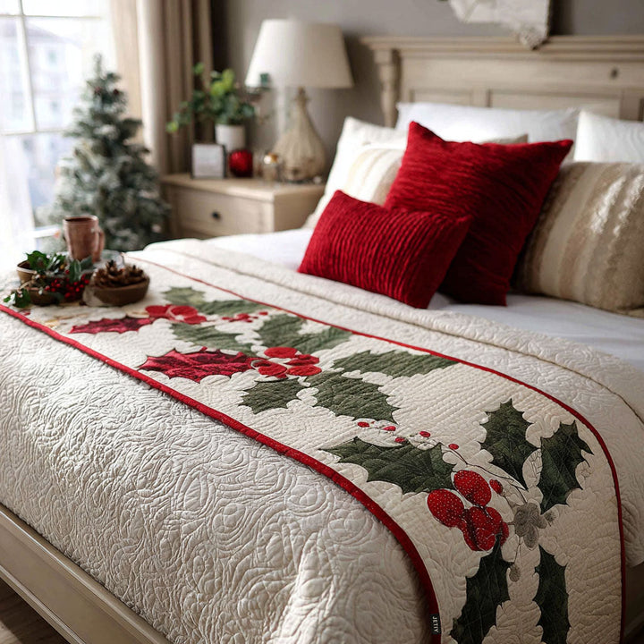Caminito de Cama Acolchado de Navidad