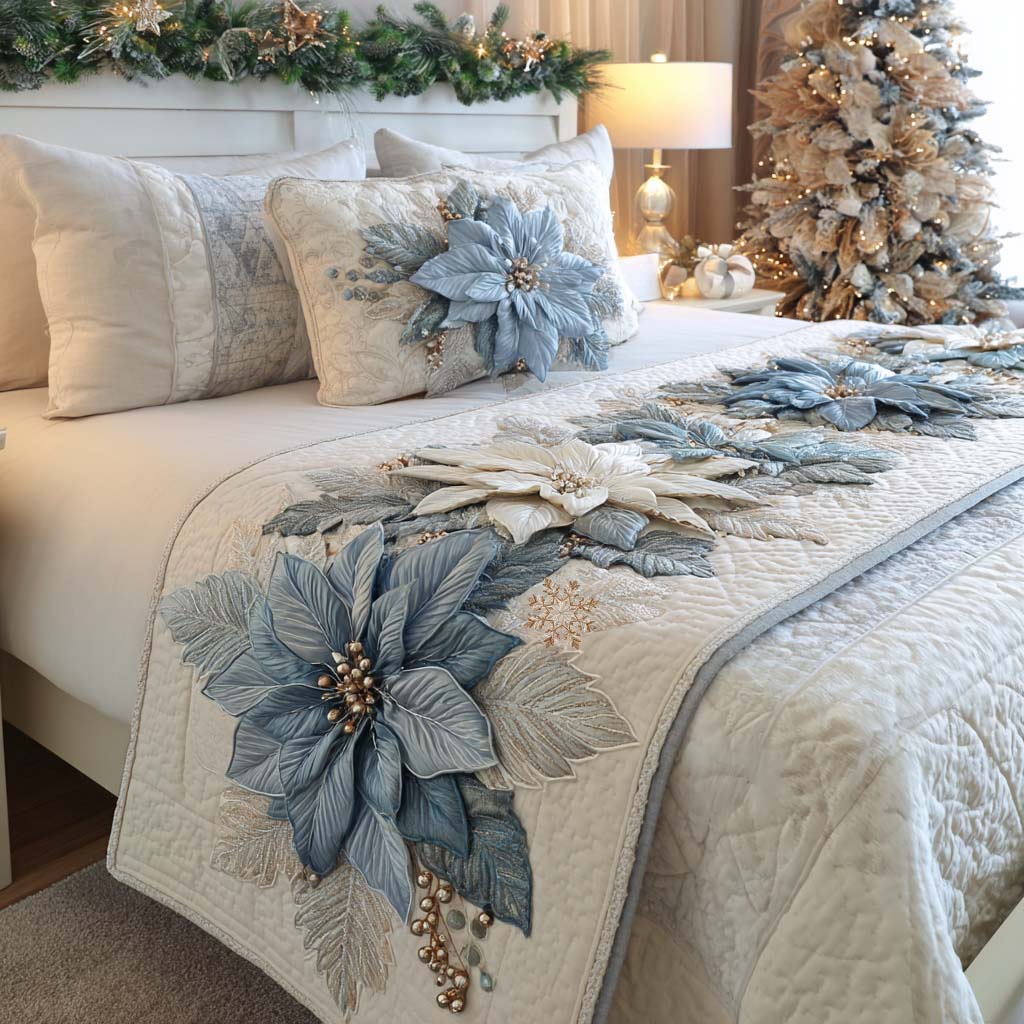 Caminito de Cama Acolchado Midnight Bloom