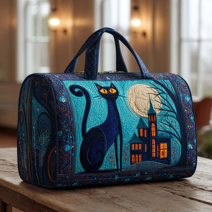 Bolsa de Viaje Acolchada de Gatos de Medianoche