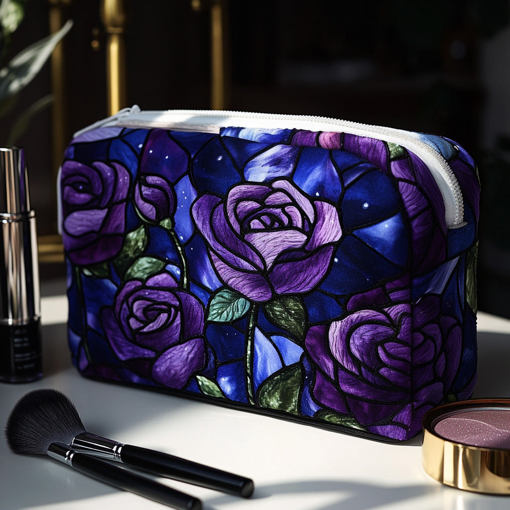 Bolsa de Maquillaje Acolchada Medianoche Rosa