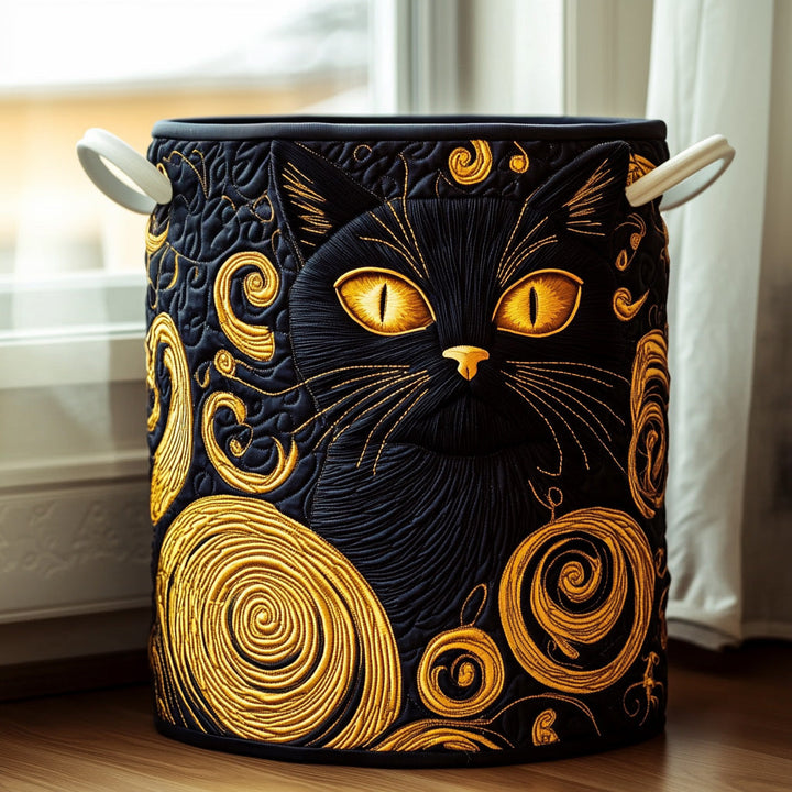 Cesta de Ropa Acolchada Midnight Whiskers