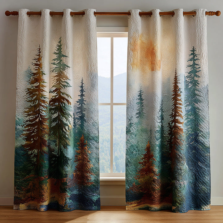 Cortinas Acolchadas Misty Woods