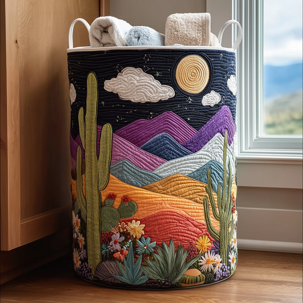 Cesta de Ropa de Cama con Diseño de Luna