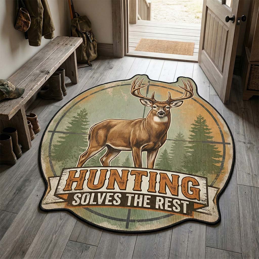 Alfombra de Área de Forma Personalizada Santuario de Montaña