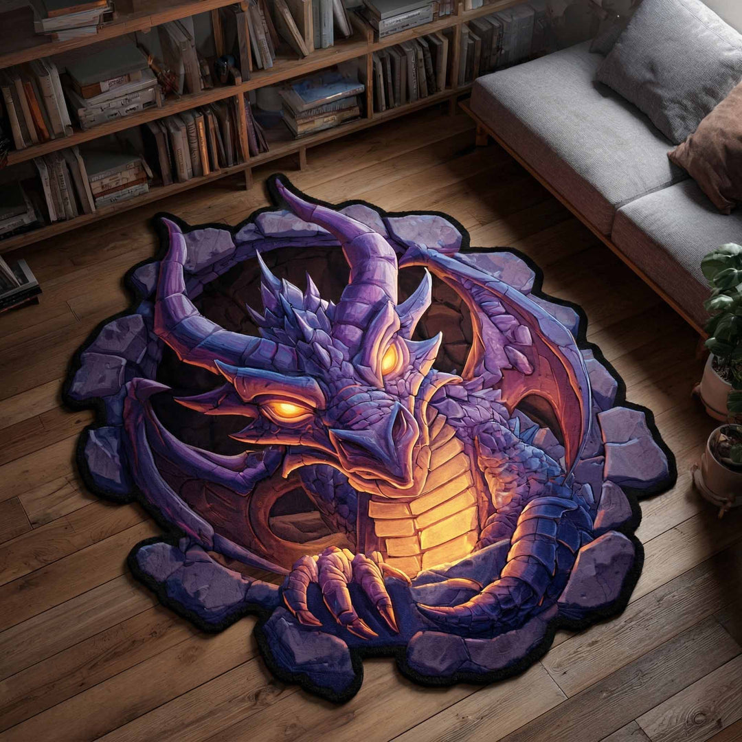 Alfombra de Área de Forma Personalizada Mystic Coil