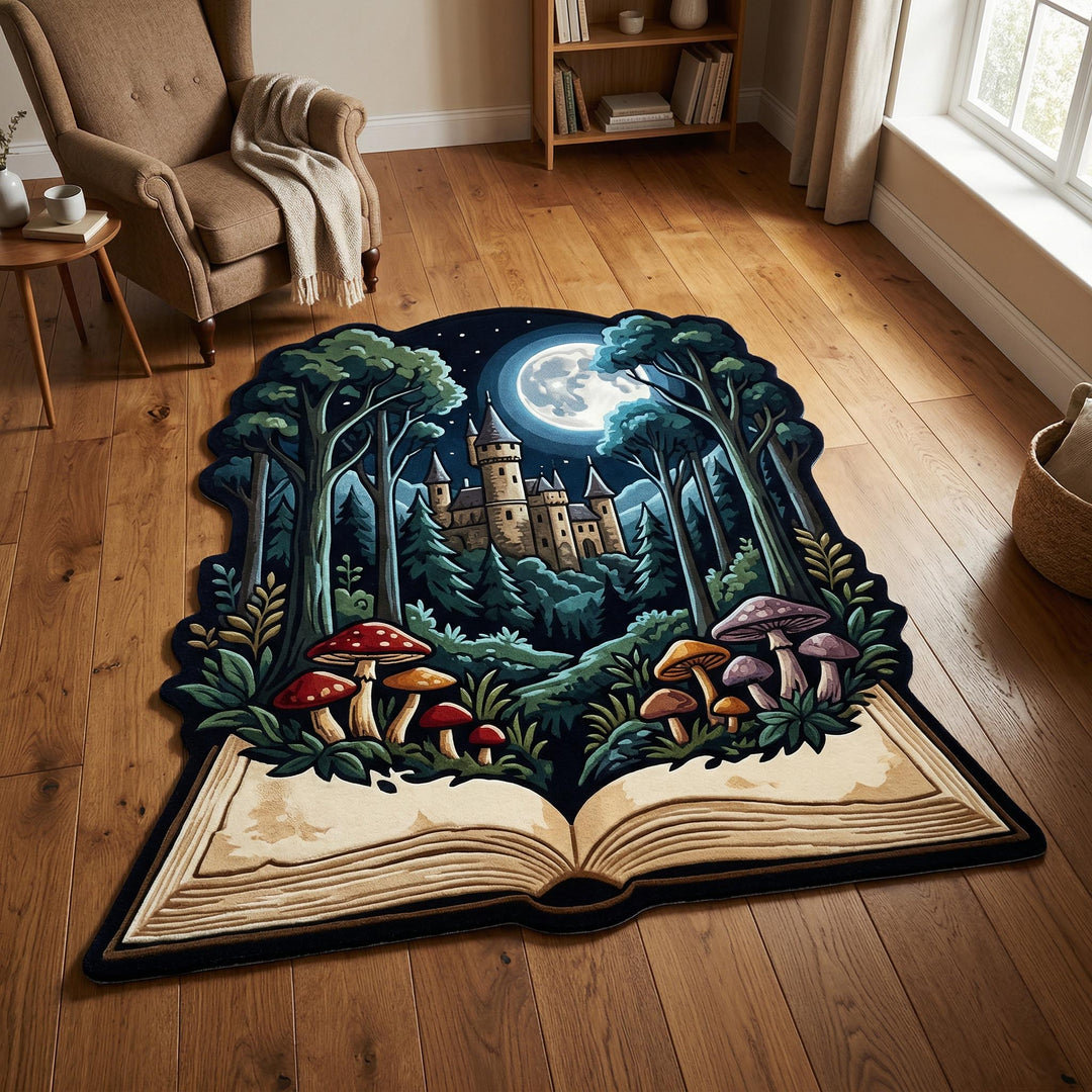 Alfombra de Área de Forma Personalizada Reino Místico