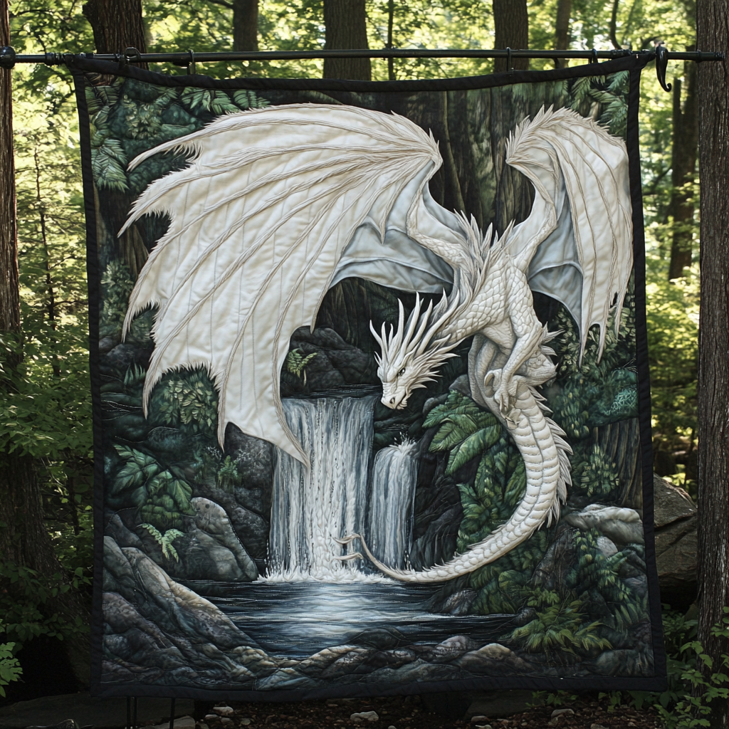 Manta Acolchada Dragón del Cielo Místico