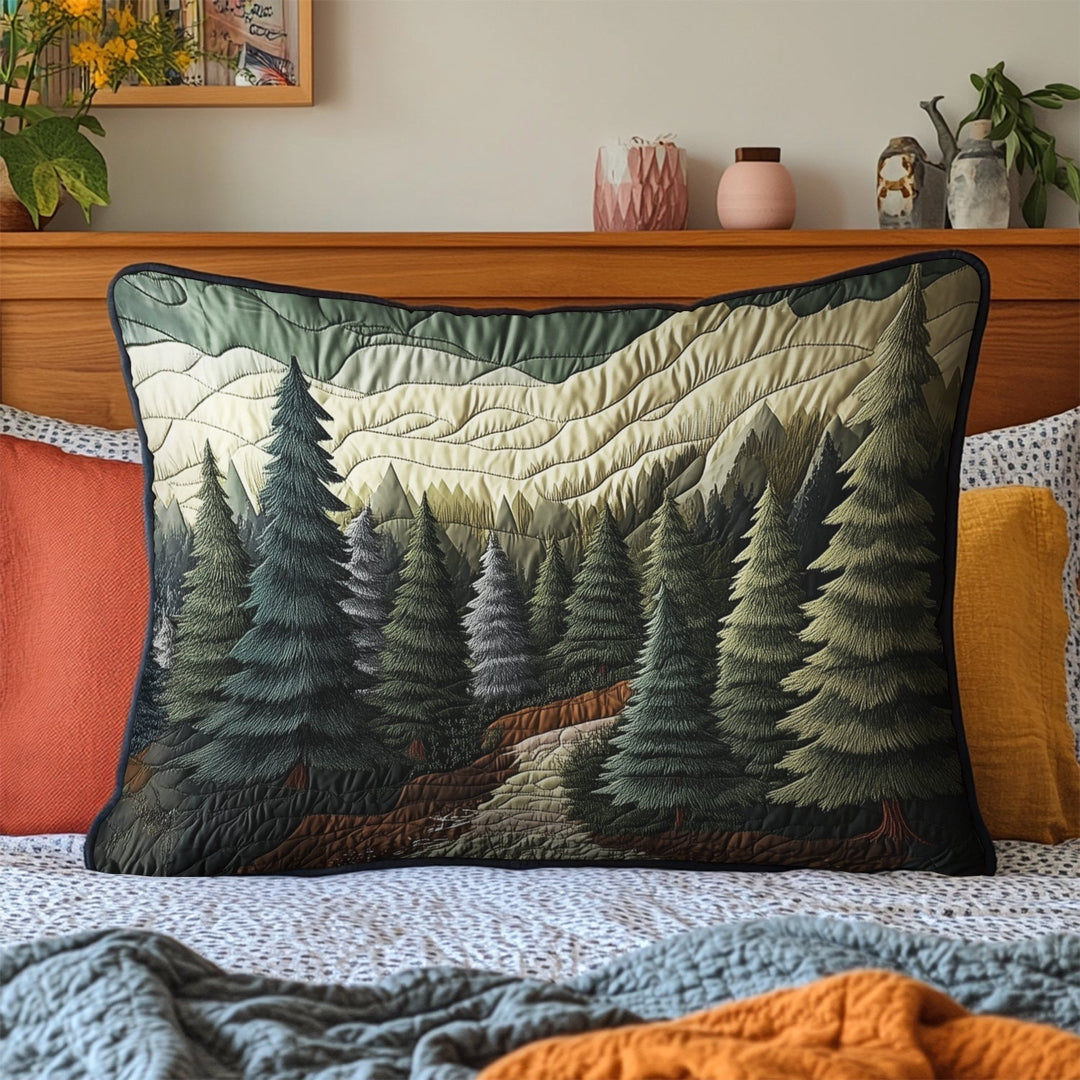 Funda de Almohada de Edredón Bosques a la Luz de la Luna