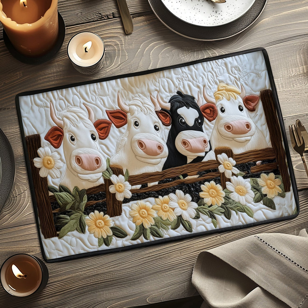 Mantelito Acolchado Meadow Moo
